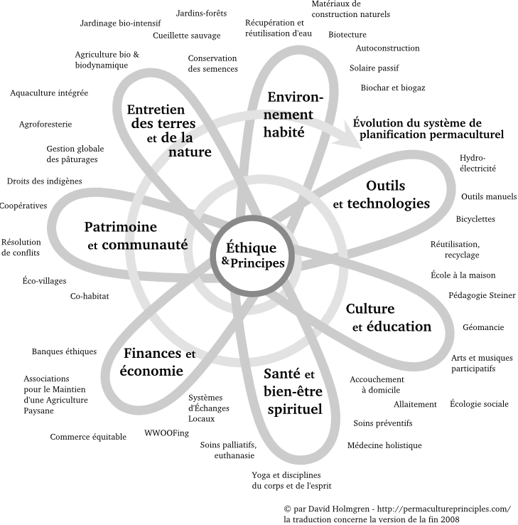 Fleur de la permaculture David Holmgren